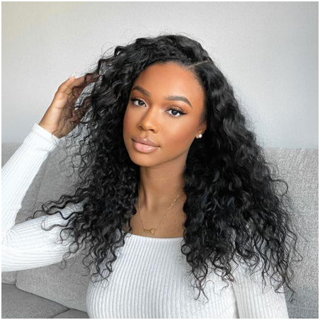 Luvme deep wave 13x4 lace front wig