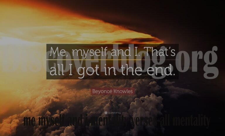 Me vs. We: Finding Balance Between me myself and i mentality verses all mentality and Others